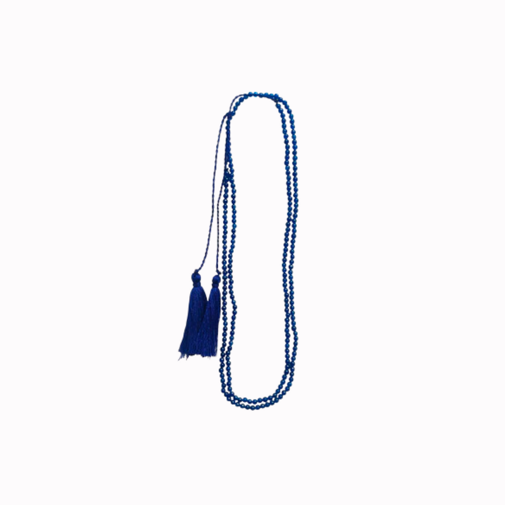 GEMSTONE TASSELS NECKLACE
