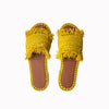 Yellow slides, Women straw flats, Summer sandals, Woven slides, Resort shows, Flats, Women sandals, Raffia slides, Women's sandals, Resort flats, Summer shoes