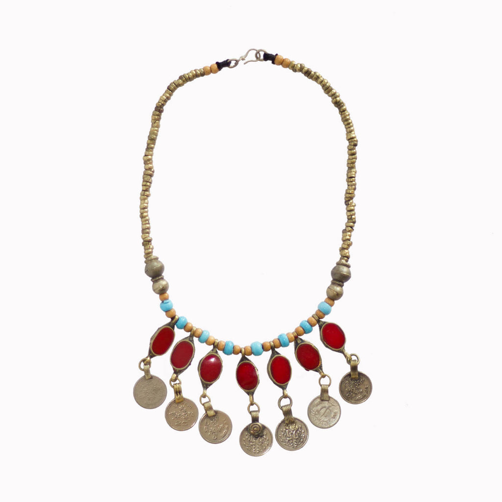 Bib necklace, coins pendants, statement jewellery, boho chic, gypsy soul