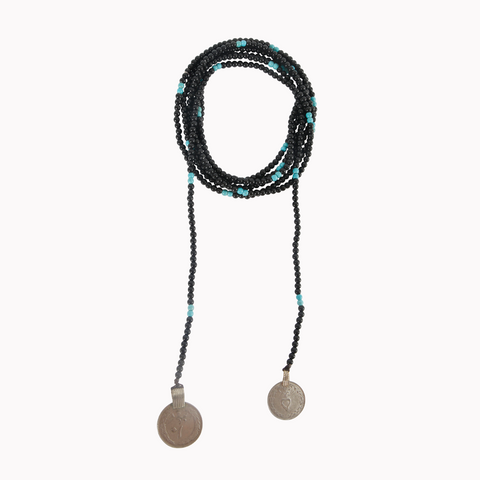 Wrap necklace, Ethnic necklace, Wrap choker necklace, Women's jewellery, Boho jewellery