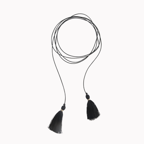 Wrap necklace, Tassels necklace, Wrap choker necklace, Women's jewellery, Tassels jewellery