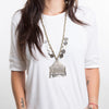 ETHNIC PENDANT LONG NECKLACE