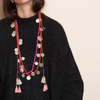 Wrap necklace, Tassels necklace, Wrap choker necklace, Women's jewellery, Tassels jewellery