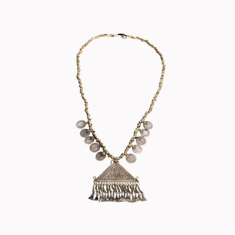 ETHNIC PENDANT LONG NECKLACE