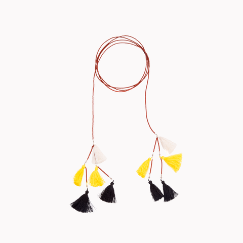 Wrap necklace, Tassels necklace, Wrap choker necklace, Women's jewellery, Tassels jewellery