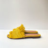 Moroccon shoes, Flats, Original sandals, Women slide shoe, Woven mules, Yellow sandals, 