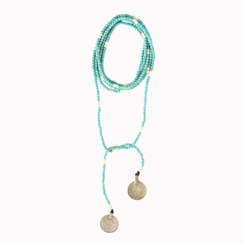 Wrap necklace, Ethnic necklace, Wrap choker necklace, Women's jewellery, Boho jewellery