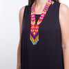 beaded necklace, tribal style jewellery, hand made, statement necklace