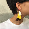 earring, tassel charm, boho jewellery, festival style, tassel earring, women's earrings
