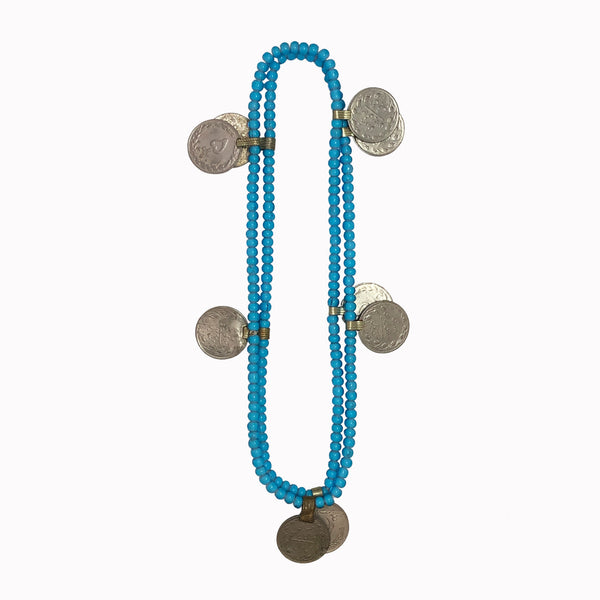 coins necklace, boho necklace, statement necklace, gypse style, boho style, long necklace, pendant necklace, turquoise necklace  