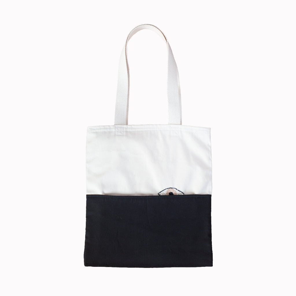 Minimalist tote , Tote bag canvas , Minimalist handbag , Embroidered tote, winter tote bag, totes